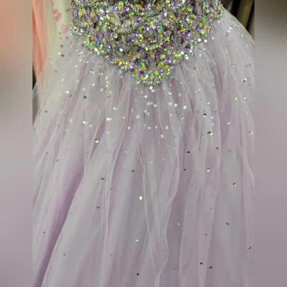 Morilee Lavender Beaded Ball Gown - Picture 7 of 13